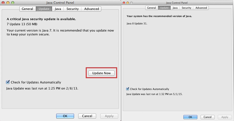 check for java version on mac